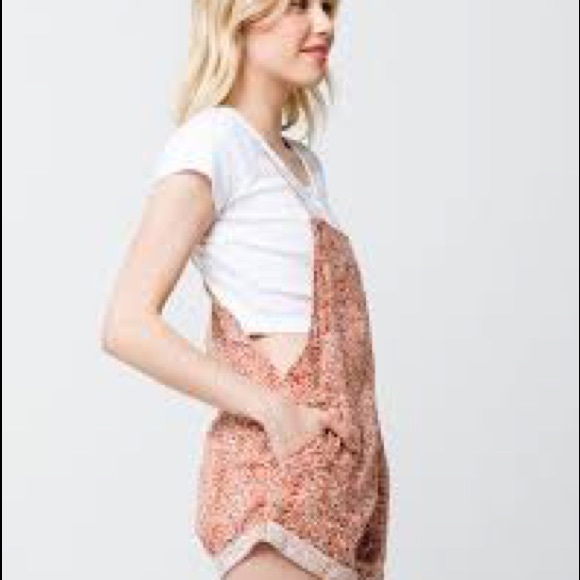 Billabong Wild Pursuit Rust Short Overalls - Picture 4 of 8